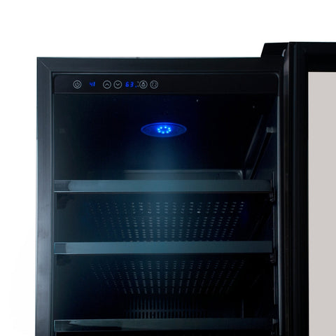 Image of KingsBottle 72" Large Beverage Refrigerator With Clear Glass Door - KBU170BX