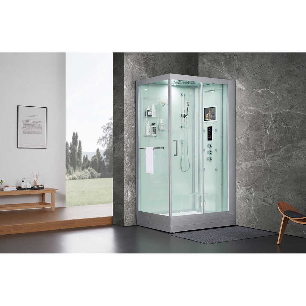 Maya Bath Platinum Catania Steam Shower - White / Right