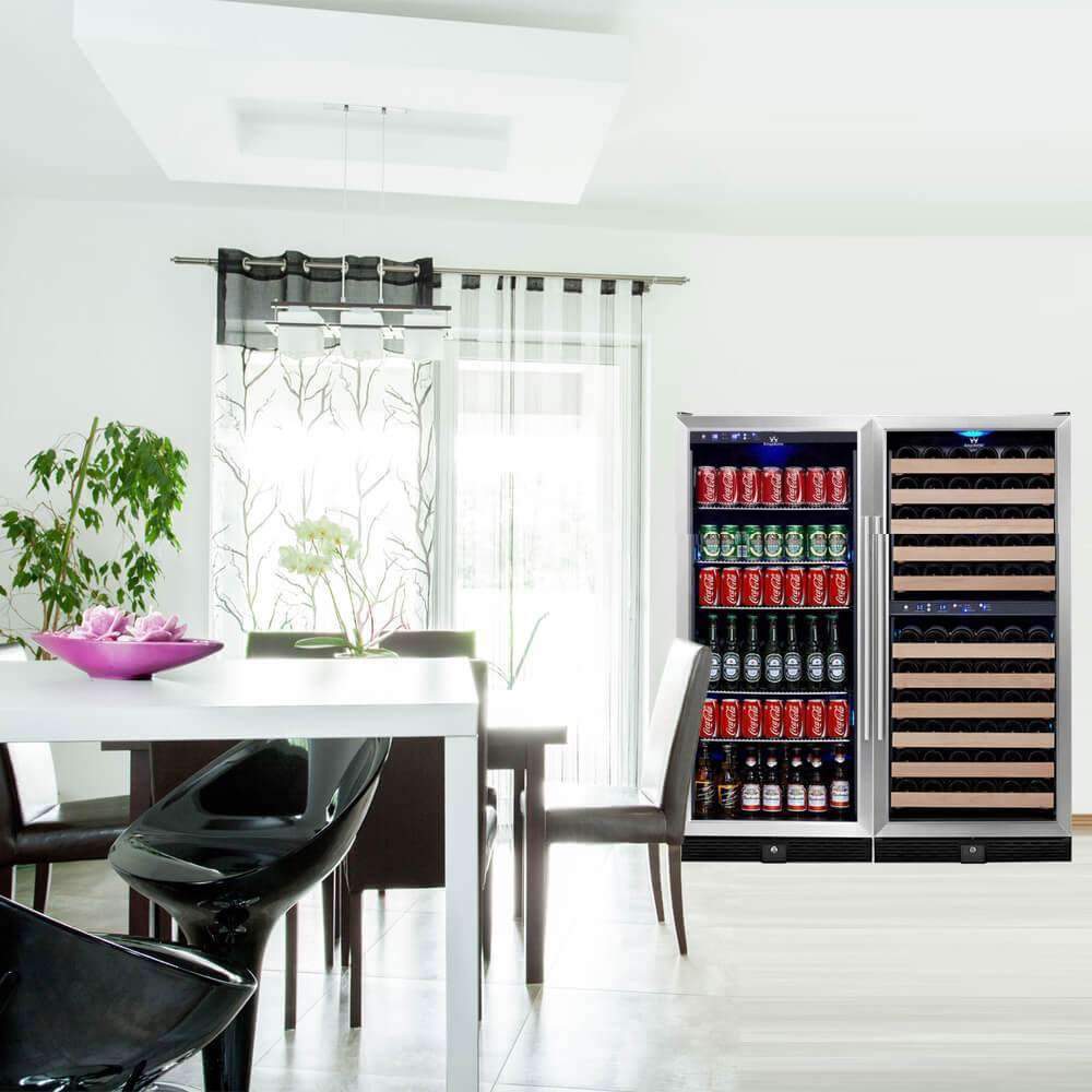 Tall wine fridge 2025 cabinet